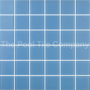 GCR207 Powder Blue 48mm glass mosaic tiles